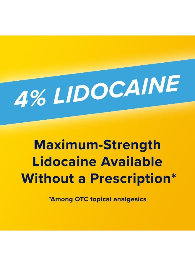 Aspercreme Max Strength Lidocaine Foot Pain Relief Cream, 4 oz., Odor Free Pain Cream - Image 3